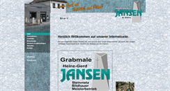 Desktop Screenshot of grabmale-jansen.de