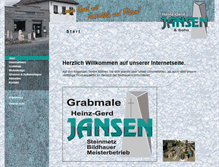 Tablet Screenshot of grabmale-jansen.de